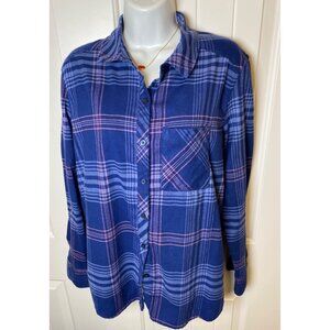 Orvis Women's Plaid Button-Up Shirt, Size Large
